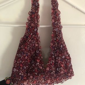 floral hollister bra